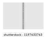 Ring binder, vector mockup. Open gray folder with metal rings isolated on white background, template