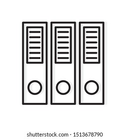 ring binders icon- vector illustration