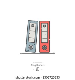 Ring binders - Line color icon