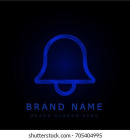 Ring blue chromium metallic logo