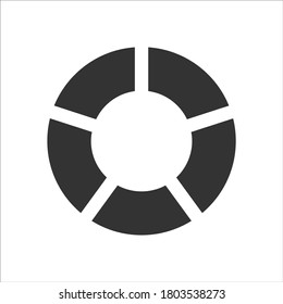 Ring bouy icons set design graphic with solid sytle. Vector for company or corporate business. Eps 10 illustration.