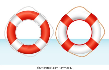 Ring Bouy. Vector.