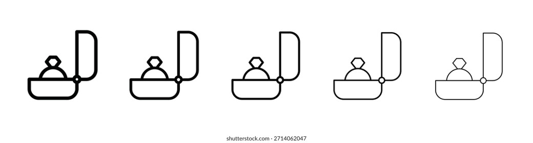 Ring box icon design, logo, app, UI. Vector illustration, EPS