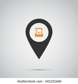 ring box icon. vector illustration