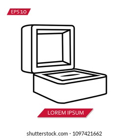 ring box vector icon symbol
