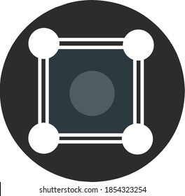 Ring, Boxing Arena, Simple Wrestling, Vector Illustration, View From Above