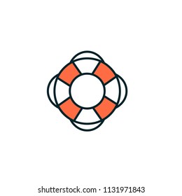 Ring Buoy Vector Icon
