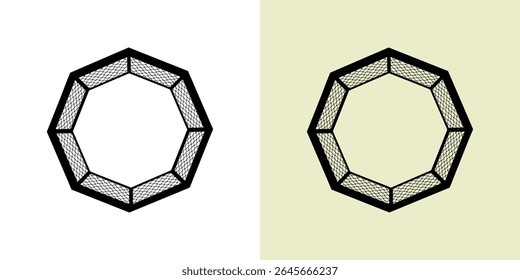 Ring Cage Wrest, Octagon Martial Arts, Kick boxing, Boxe Boxer Box Fighter Cage Fight Contato PNG Clipart Vetor Cricut Cut Cutting, MMA Ring Cage