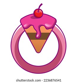 Ring Cake vector logo design inspirations