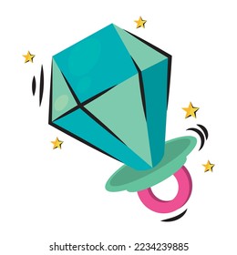 Ring mit Bonbonsymbol