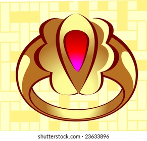  ring in colour background	