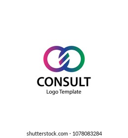 ring consulting vector logo template
