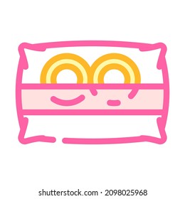 ring cushion color icon vector. ring cushion sign. isolated symbol illustration