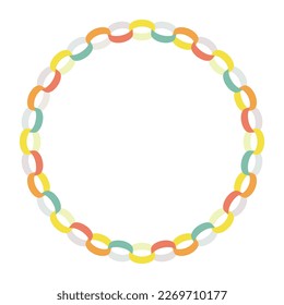 Ring decoration simple frame Vector material No main line
