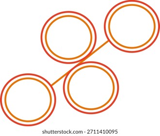 Ring diagram with 4 steps represented by concentric circles, modern design.