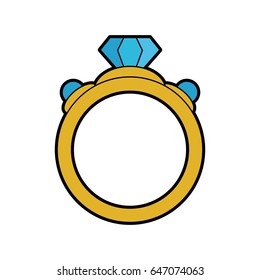 ring with diamond engagement icon image 