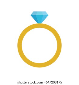 ring with diamond engagement icon image 