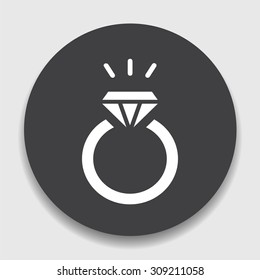 Ring with diamond icon.