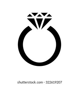 Ring with diamond icon.