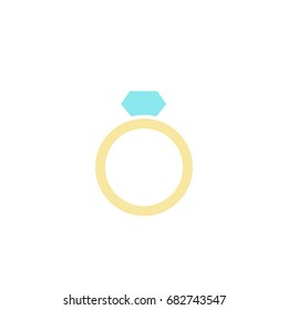 ring with a diamond icon