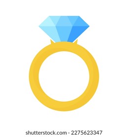 Ring diamond icon. sign for mobile concept and web design. vector illustration