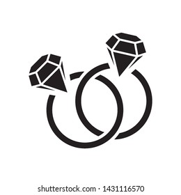 ring diamond icon vector in trendy style template