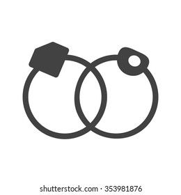 Ring, diamond, jewelry icon vector image. Can also be used for makeup and accessories. Suitable for use on web apps, mobile apps and print media.