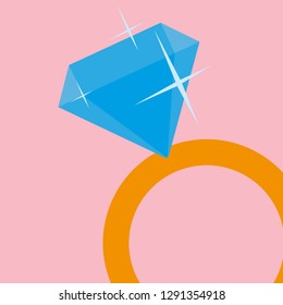 ring with diamond love