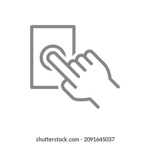 235 Finger ringing a door bell Stock Illustrations, Images & Vectors ...