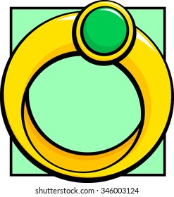 ring with emerald