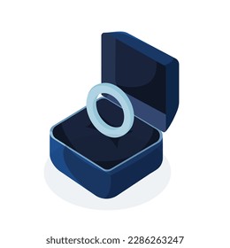ring for engage, wedding vector illustration