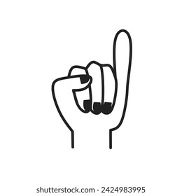  ring finger illustration isolated on white