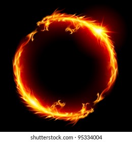Ring of Fire of the Dragon. Illustration on white background.