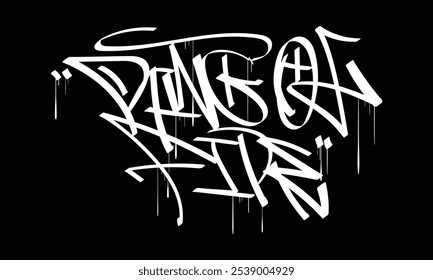 RING OF FIRE graffiti arte estilo