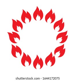 Fire Flame Fire Logo Vector Template Stock Vector (Royalty Free) 282483377