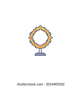 ring of fire Icon Isolated On White Background