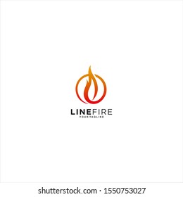 Ring Fire logo template design