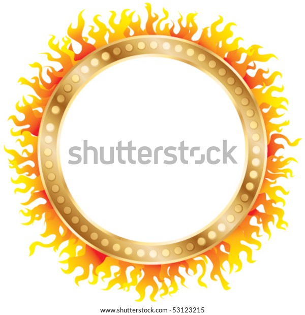 Ring Fire Vector Stock Vector (Royalty Free) 53123215