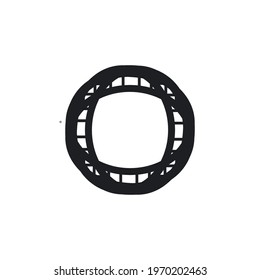 Ring flat icon. Simple style luxury jewellery poster background symbol. Logo design element. T-shirt printing. Vector for sticker.