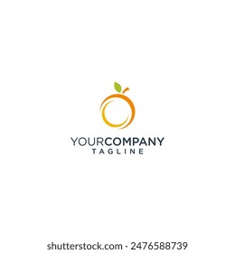 ring fruit orange logo design