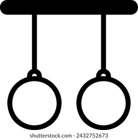 anillo de glifo icono ilustración vectorial