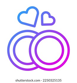 ring gradient purple valentine illustration vector and logo new year icon perfect. Icon sign from modern collection for web. Nice design perfect.