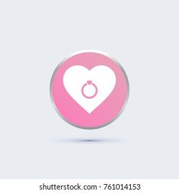 ring and heart icon