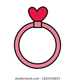 ring with heart love