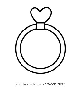 ring with heart love