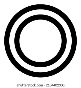 icono de anillo con color negro