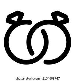 ring icon with black color