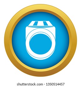 Ring icon blue vector isolated on white background for any design