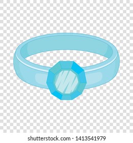 Ring icon. Cartoon illustration of ring vector icon for web design