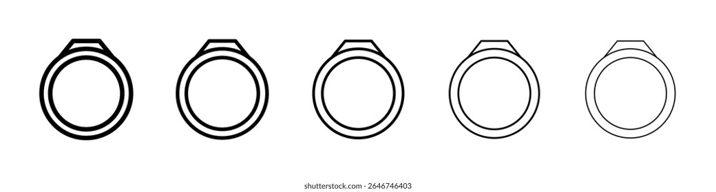 Ring icon concept. graphic design, logo, Web, UI.